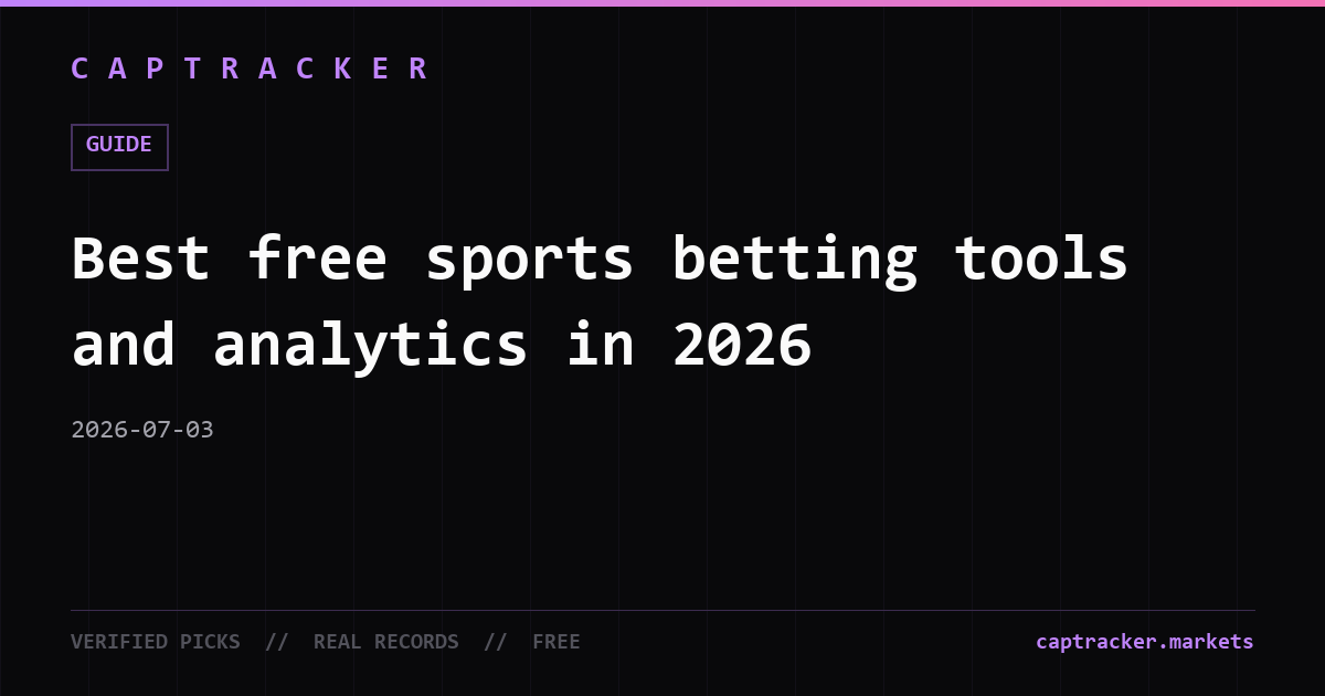 Best free sports betting tools and analytics in 2026