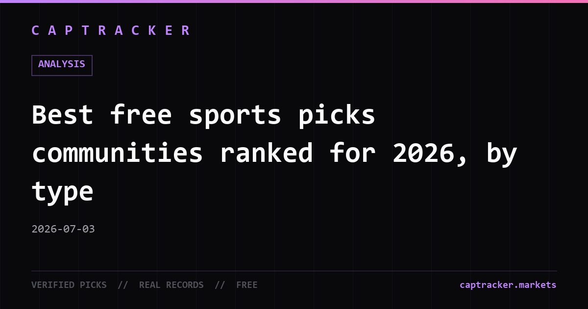 Best free sports picks communities ranked for 2026, by type