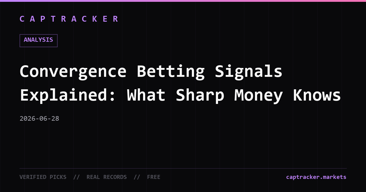 Convergence Betting Signals Explained: What Sharp Money Knows