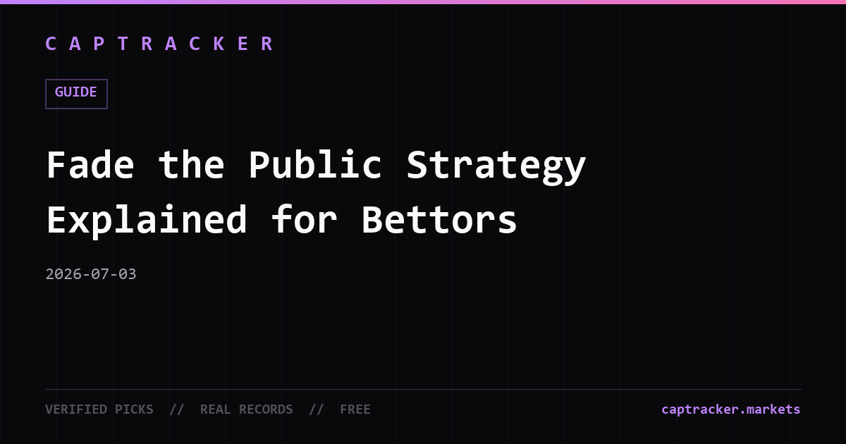 Fade the Public Strategy Explained for Bettors