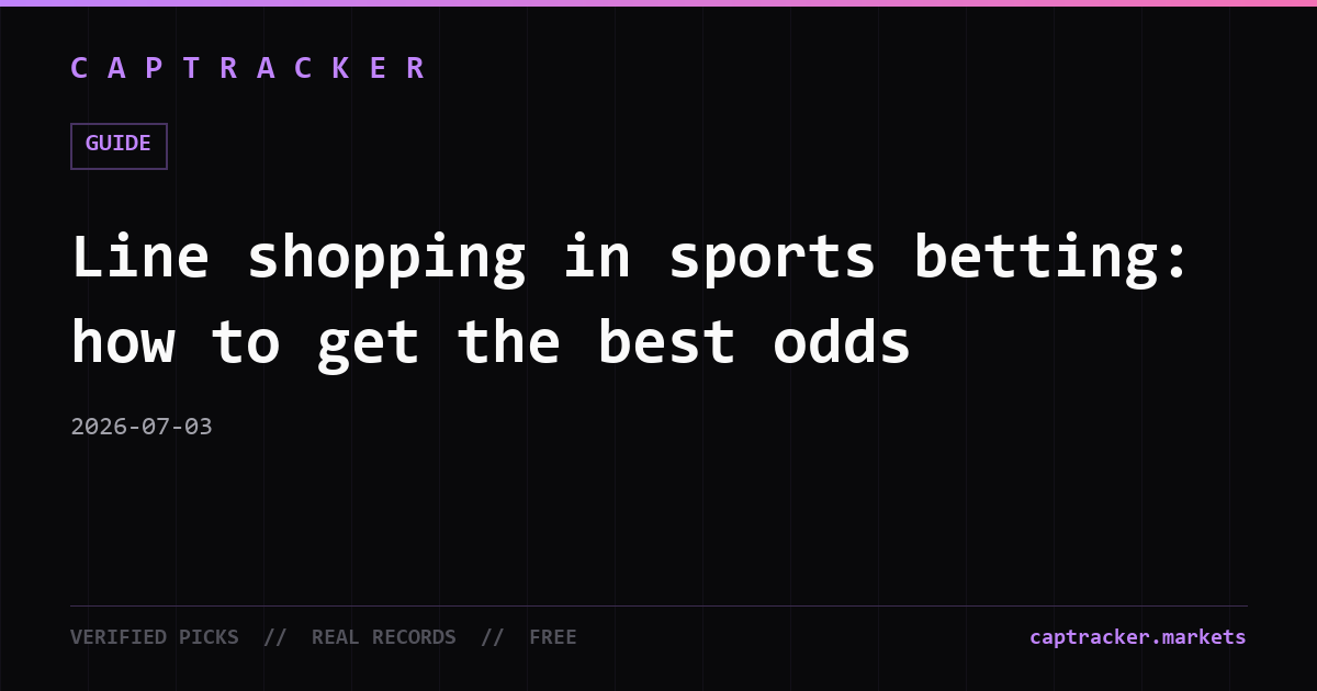 Line shopping in sports betting: how to get the best odds