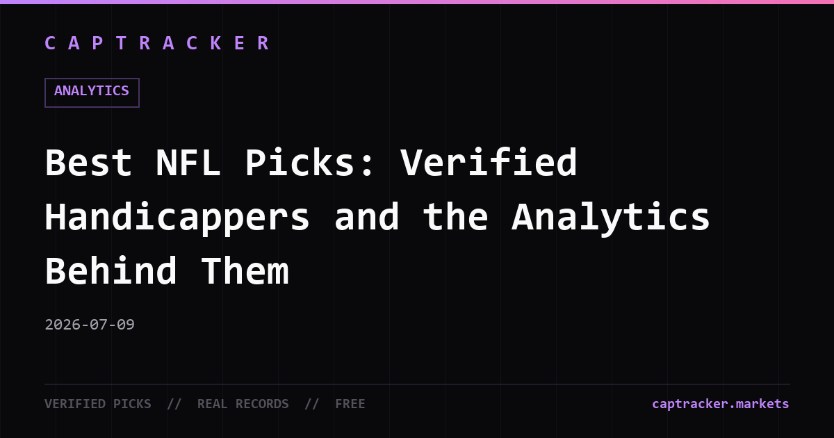 Best NFL Picks: Verified Handicappers and the Analytics Behind Them