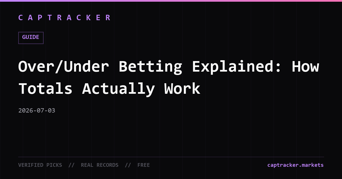 Over/Under Betting Explained: How Totals Actually Work