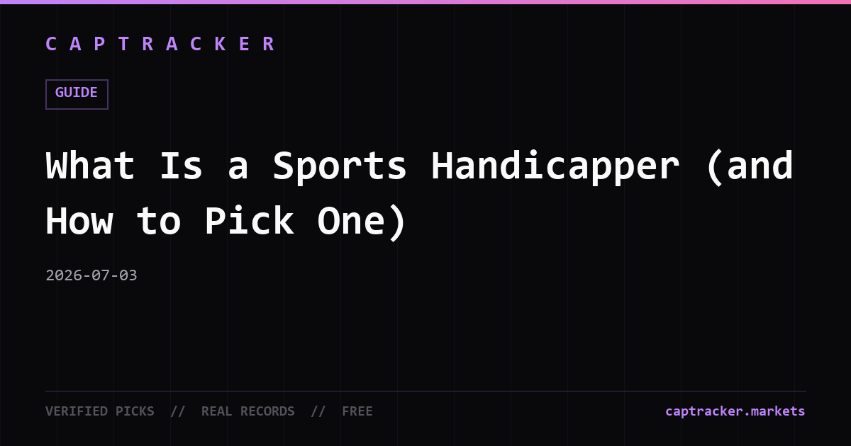 What Is a Sports Handicapper (and How to Pick One)