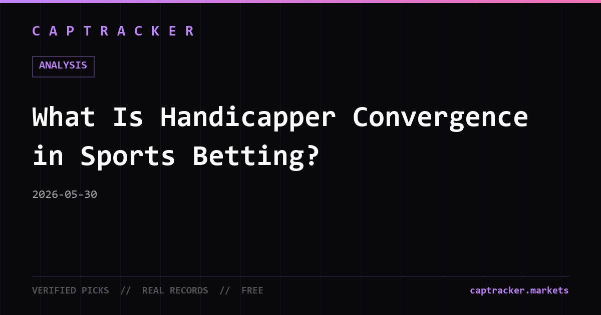 What Is Handicapper Convergence in Sports Betting?
